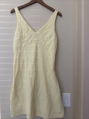 Abercrombie & Fitch Yellow Gingham Chemise